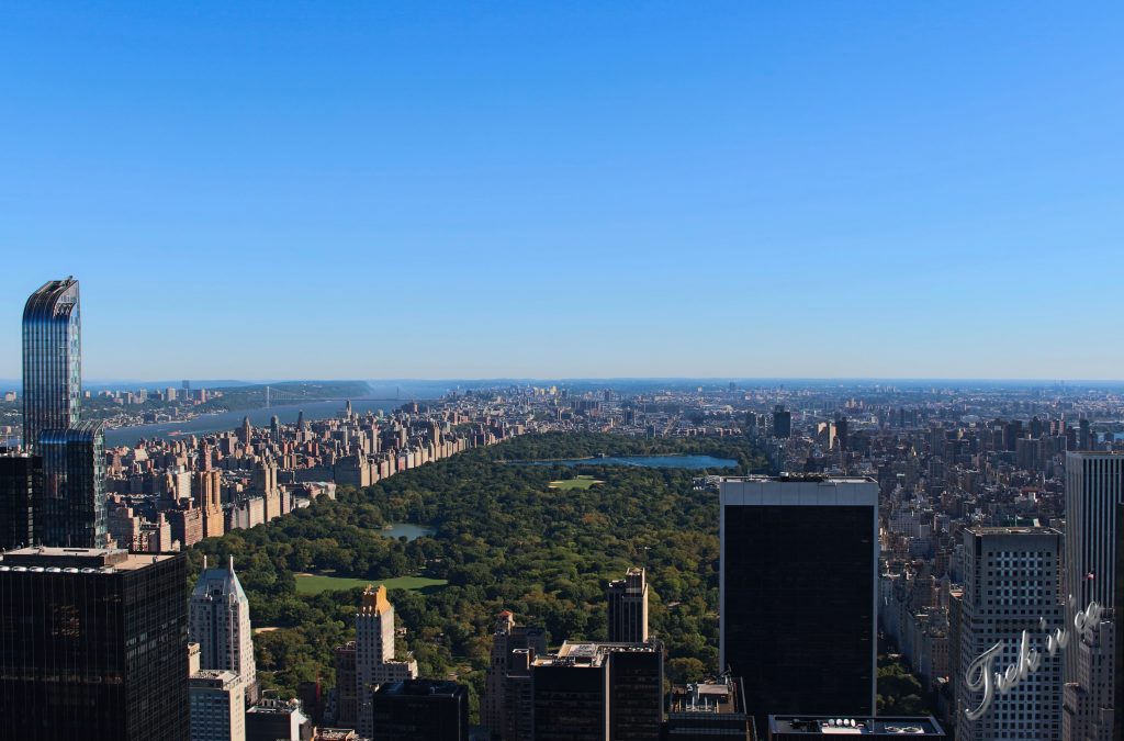 Rockfeller view on central park