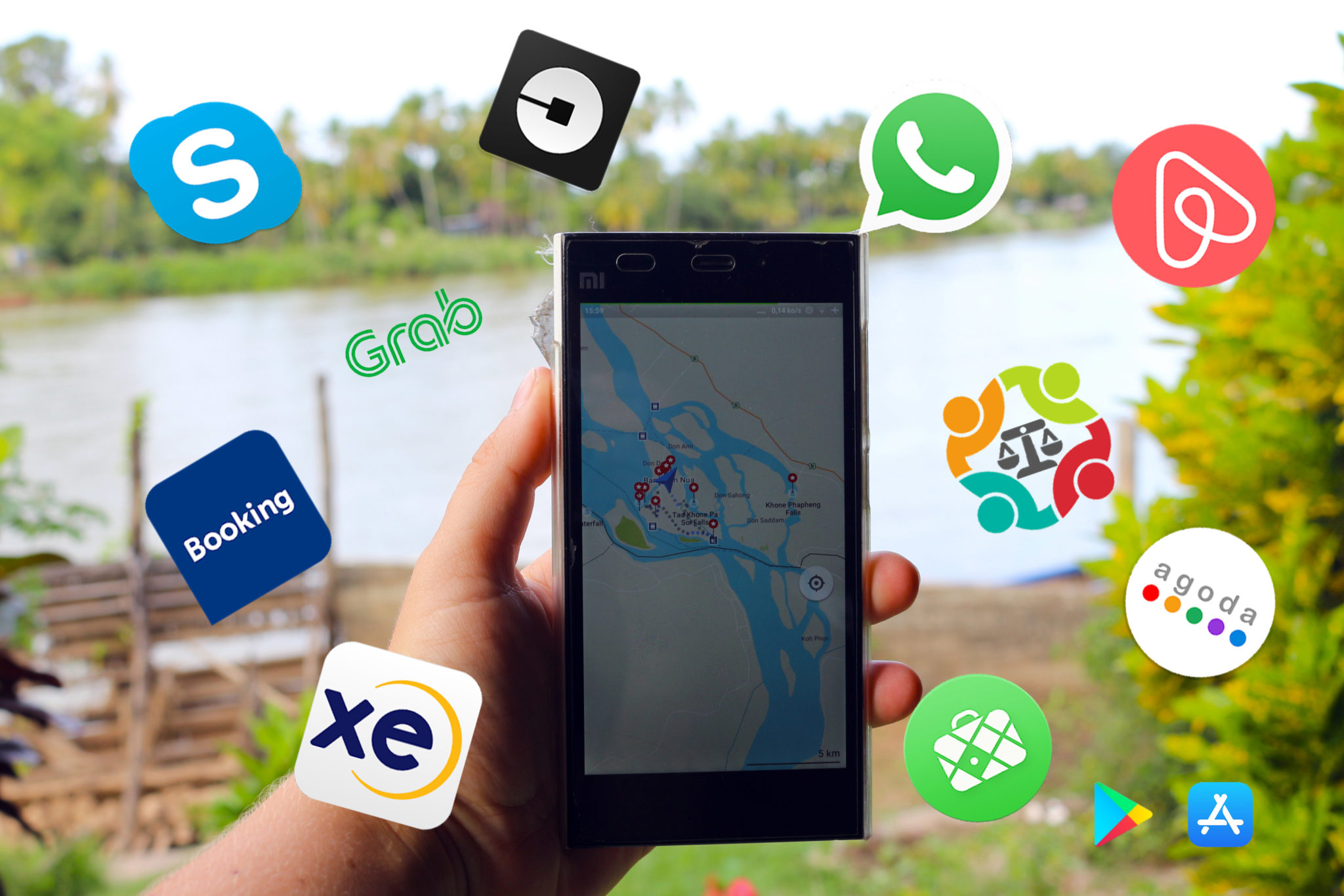 Miniature applications en voyage