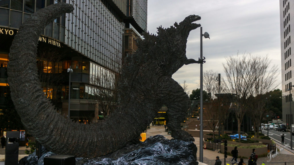 godzilla statue