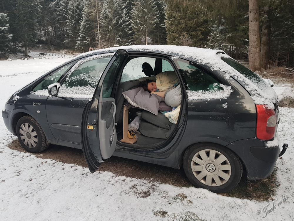 réveil sous la neige